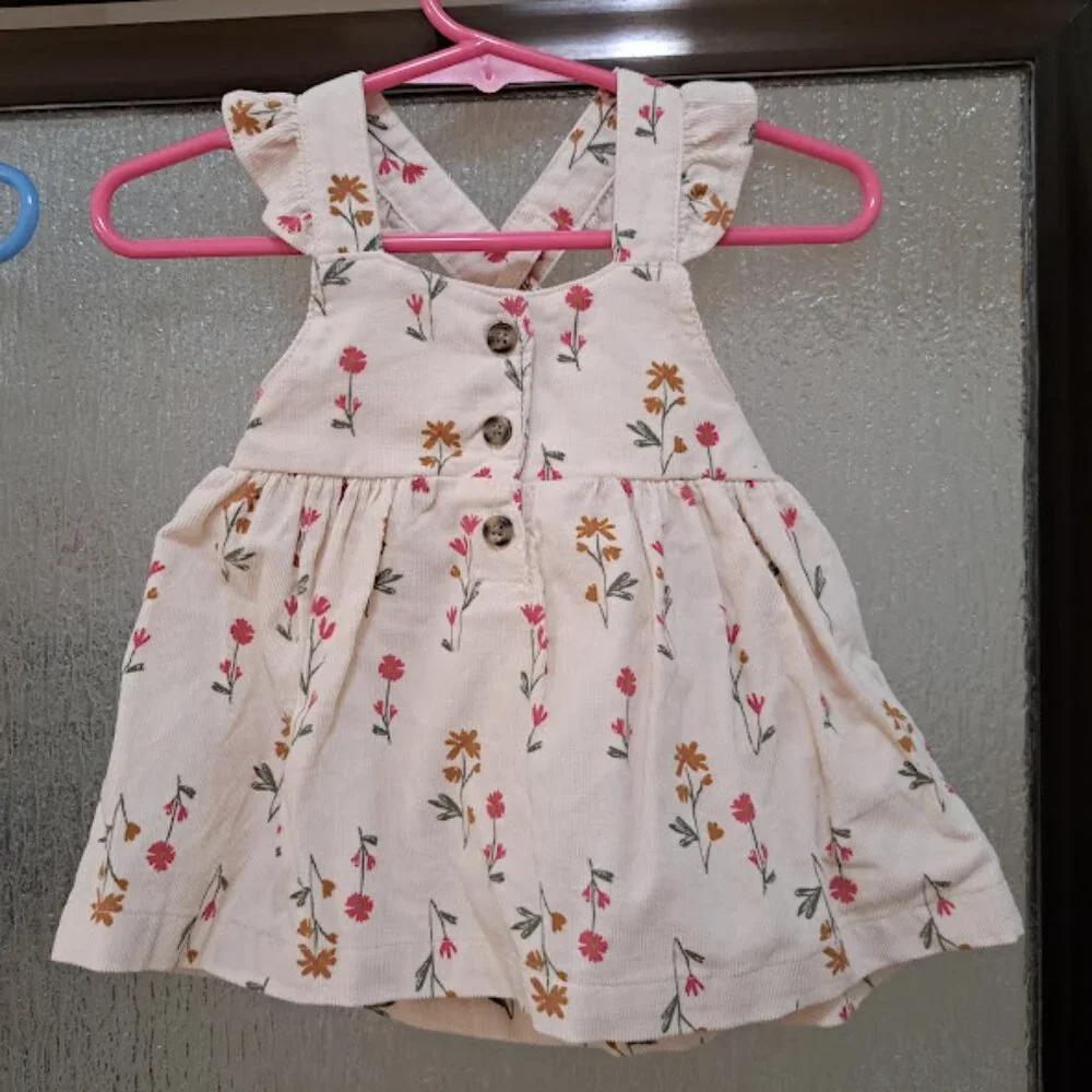 infant girl dresses size‎ 0-3 flower and overall dresses